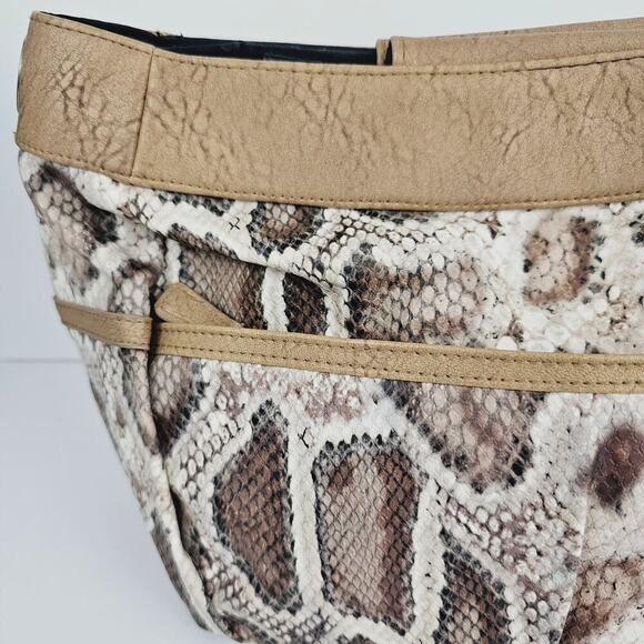 Miche Bianca Demi Shell Tan Python Print Faux Leather * Shell Only * - Picture 8 of 15